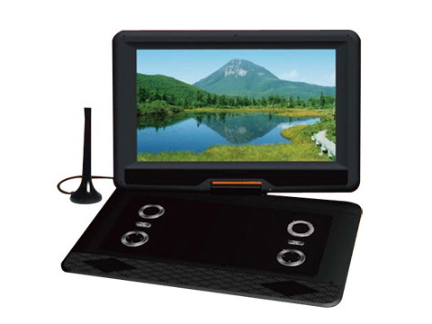 14型ポータブルDVDプレーヤーが20台限定6,980円。地デジ視聴やCD録音