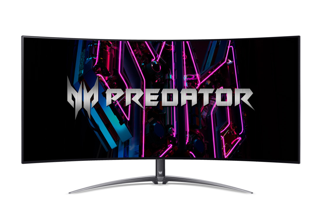 Acer、44.5型の湾曲有機ELゲーミングモニター。平面26.5型も - AV Watch