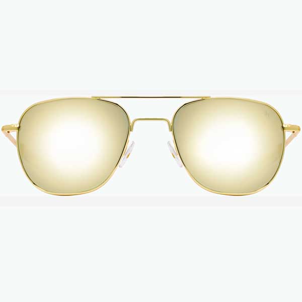 AO American Optical Original Pilot Gold Frame Sunglasses