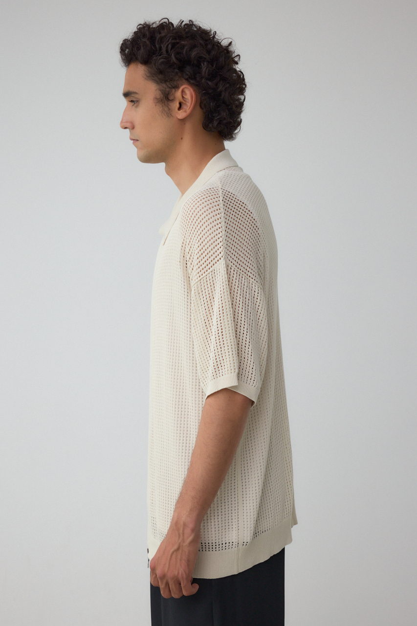 ポロ襟ジップニットトップス｜MEN｜251IST70-303E｜AZUL BY MOUSSY