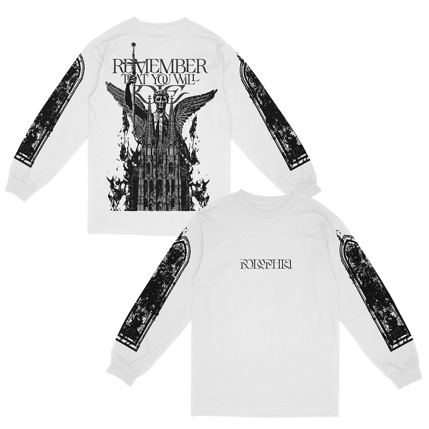 Polyphia - Cathedral LongSleeve(White) - ロングT | bandstore.jp