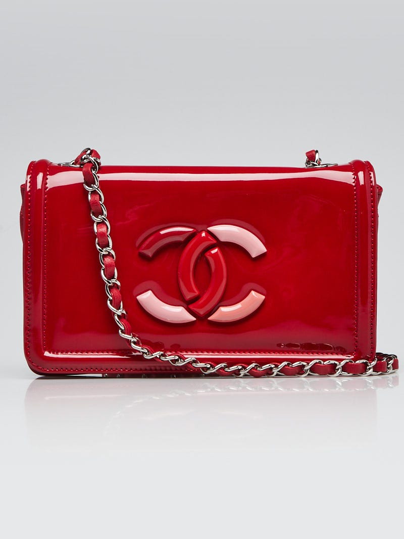 Chanel Red Patent Vinyl Lipstick Ligne Crossbody Bag | Yoogi's Closet