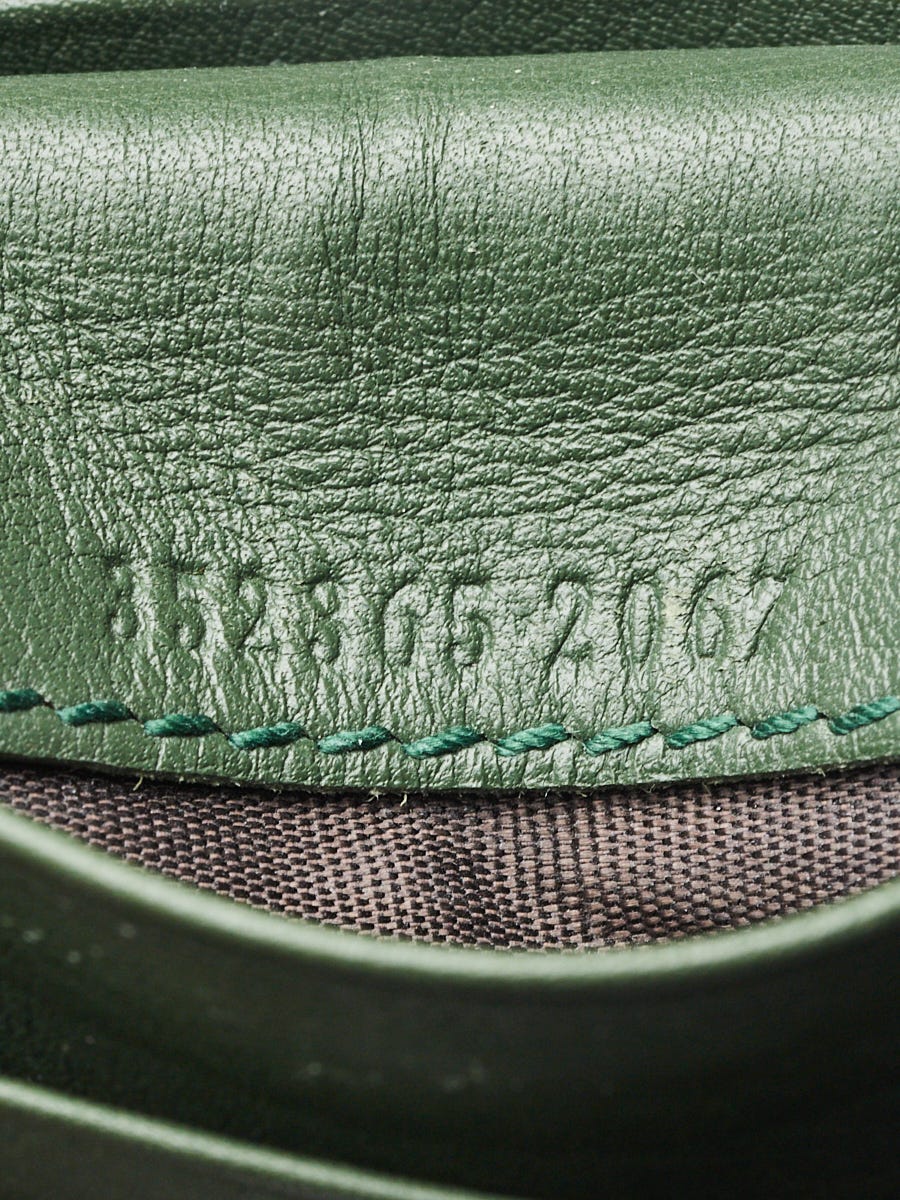 Gucci Green Micro Guccissima Leather Bi-Fold Card Holder | Yoogi's