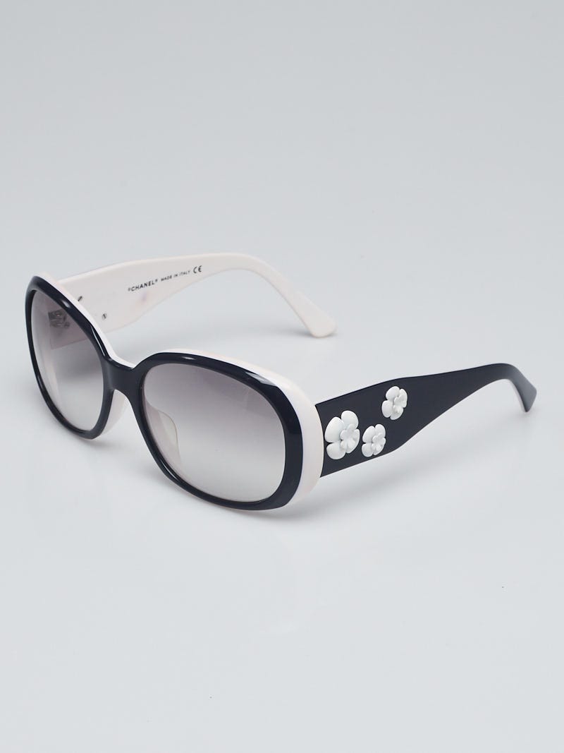 Chanel Blue/White Acetate Frame Camellia Flower Sunglasses-5113