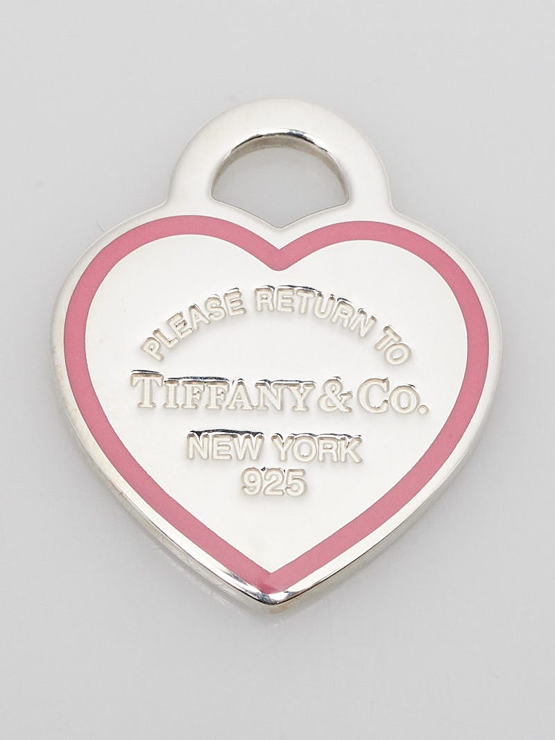 Tiffany & Co. Sterling Silver and Pink Enamel Return To Tiffany
