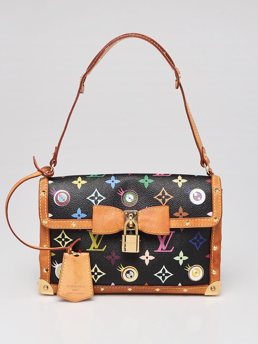 Louis Vuitton Limited Edition Black Multicolore Monogram Eye Need