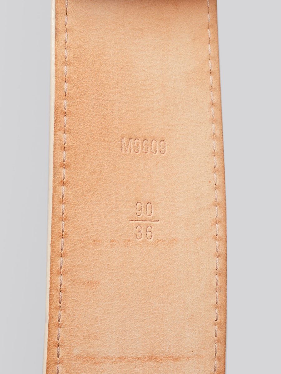 Louis Vuitton Damier Azur Canvas LV Initials Belt Size 90/36