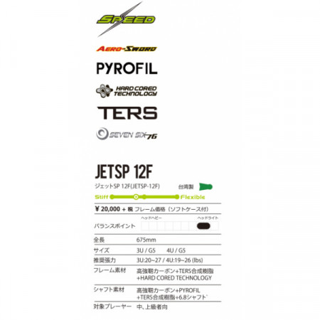 ビクタースポーツ ジェットSP 12F／JETSP 12Fのレビュー評価・口コミ