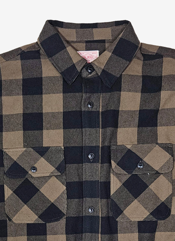 BIGMIKE ビッグマイク ヘビーフランネルシャツ メンズ チェックシャツ