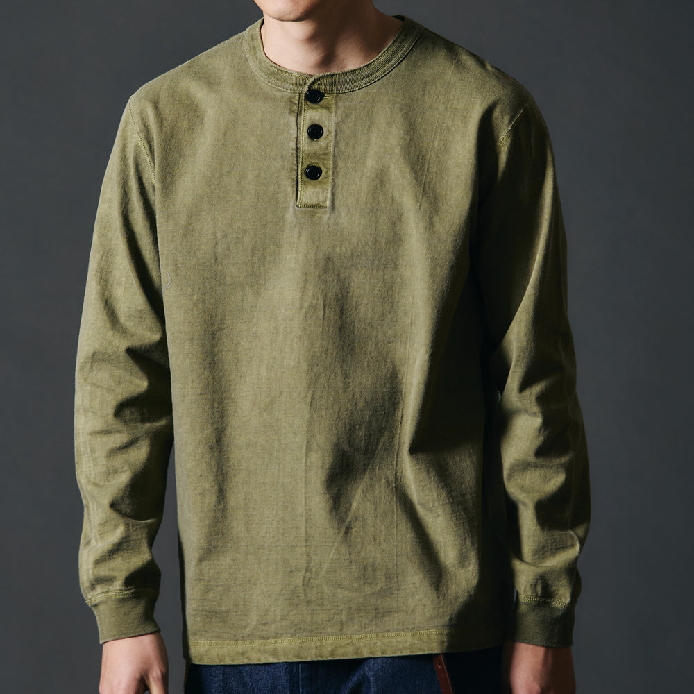 2025 Seasonal Color】“STANDARD” 14/- COZUN ヘンリーネック ロング T