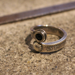 NORTH WORKS】 Morgan Coin Twisted Onyx Ring BR-8351 – BARNS