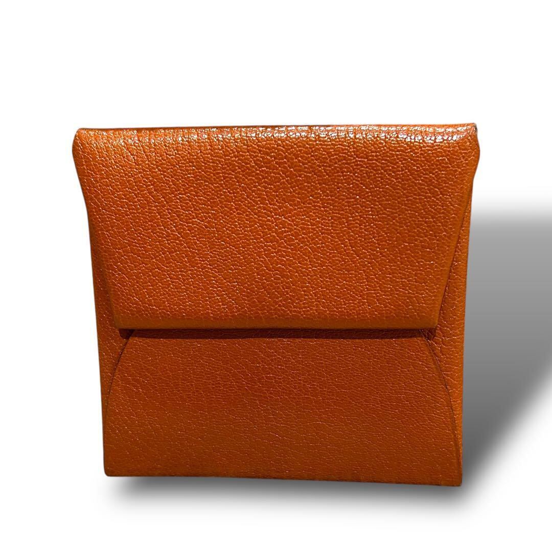 極美品 HERMES エルメス バスティア シェーブル コインケース ミニ財布