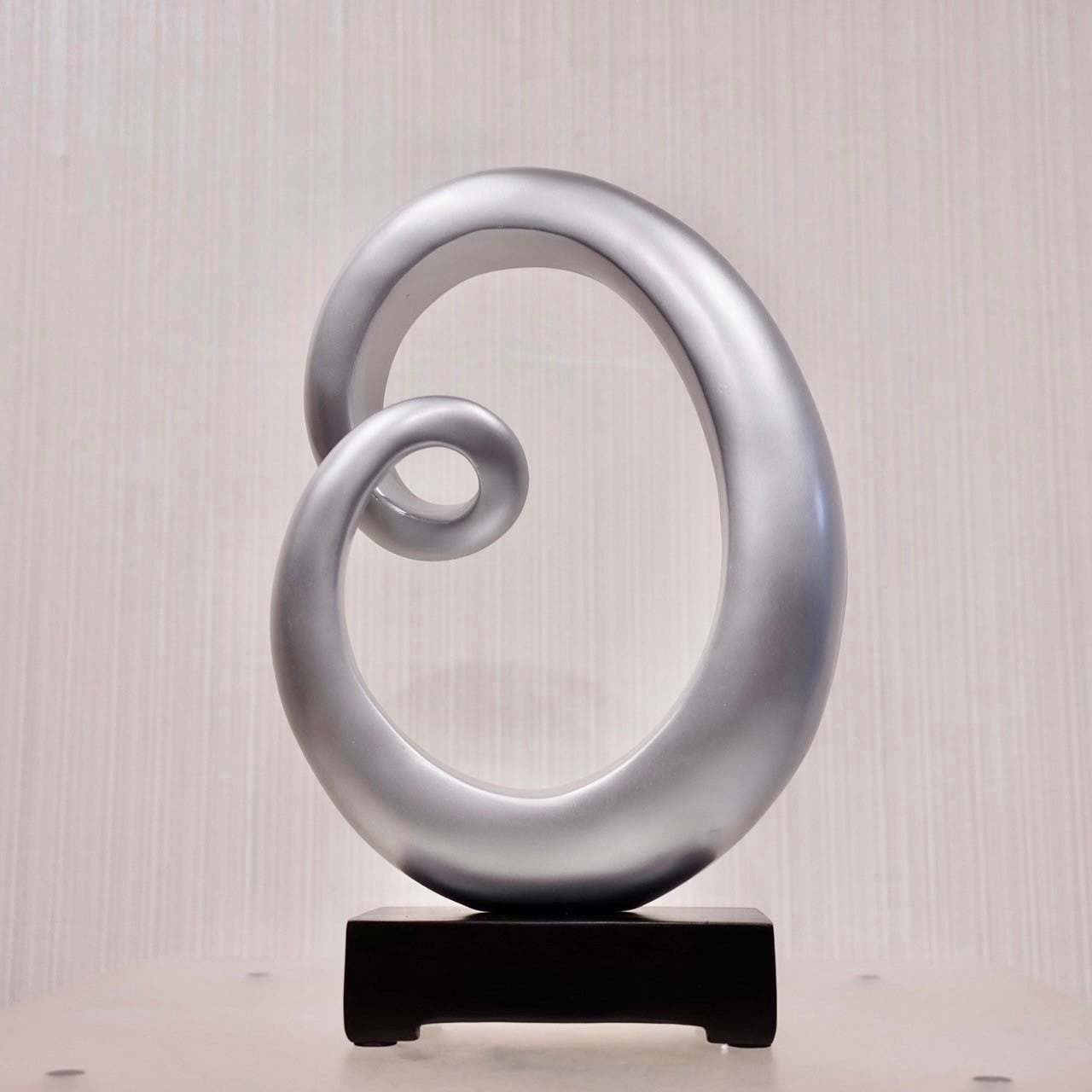輸入品 オブジェ 置物 インテリア 雑貨 小物 アート 抽象彫刻 シルバー