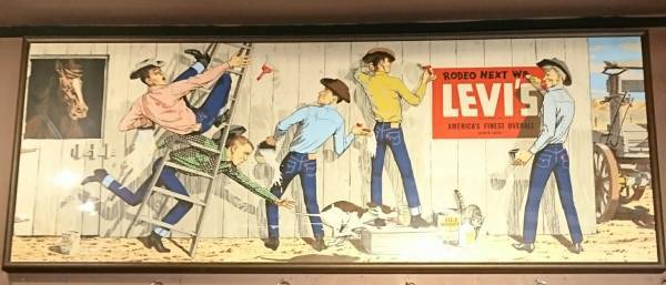 リーバイス バナー広告 ヴィンテージ 額入り 50s vintage | 旅する古着