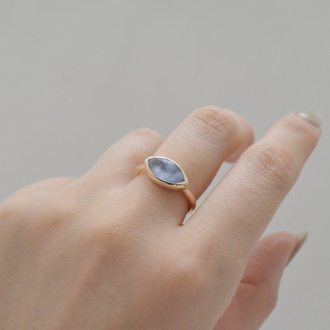 K10YG デュモルチェライトインクォーツ リング | lapis（ラピス