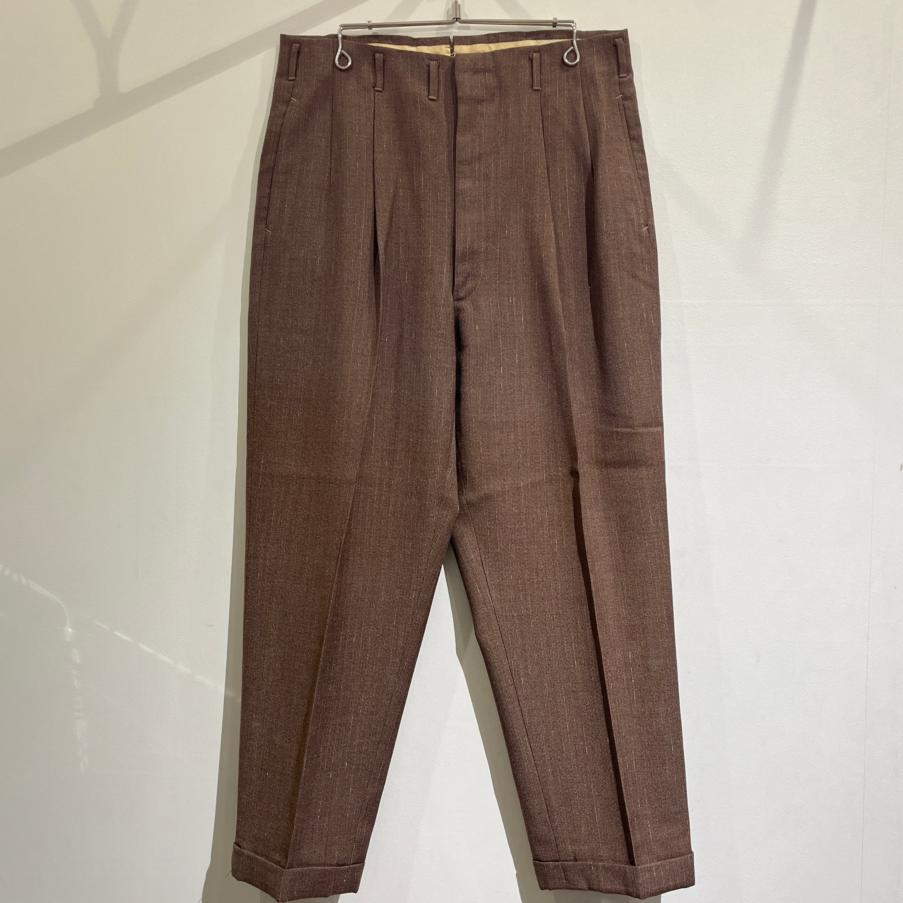 50s Two-Tuck Slacks 