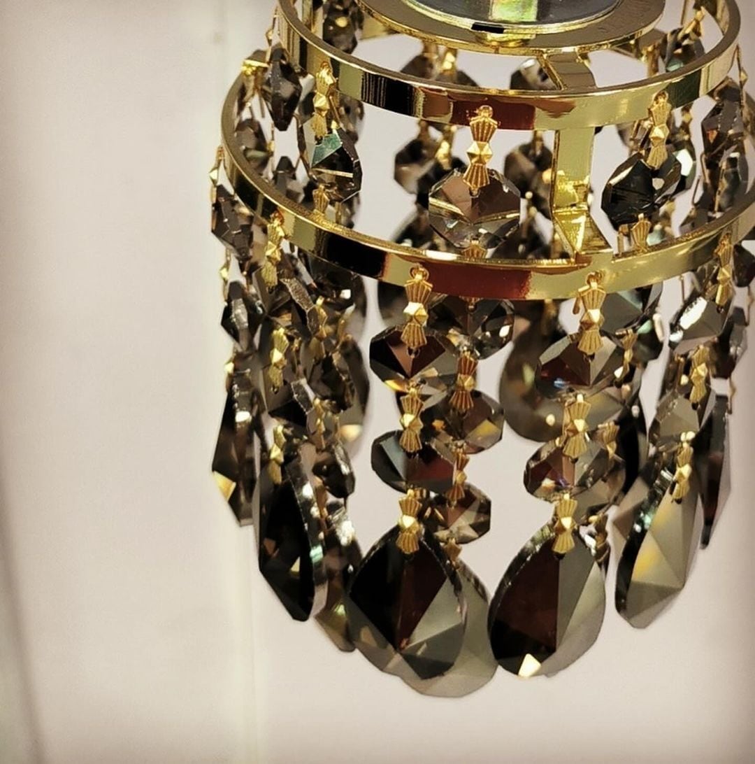 60'sクリスタルシャンデリアシェード ブラックゴールド【 802PRODUCTS