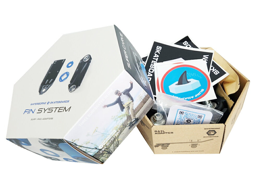 スケートボードトラックアアダプター WATERBORNE FIN SYSTEM SURF AND