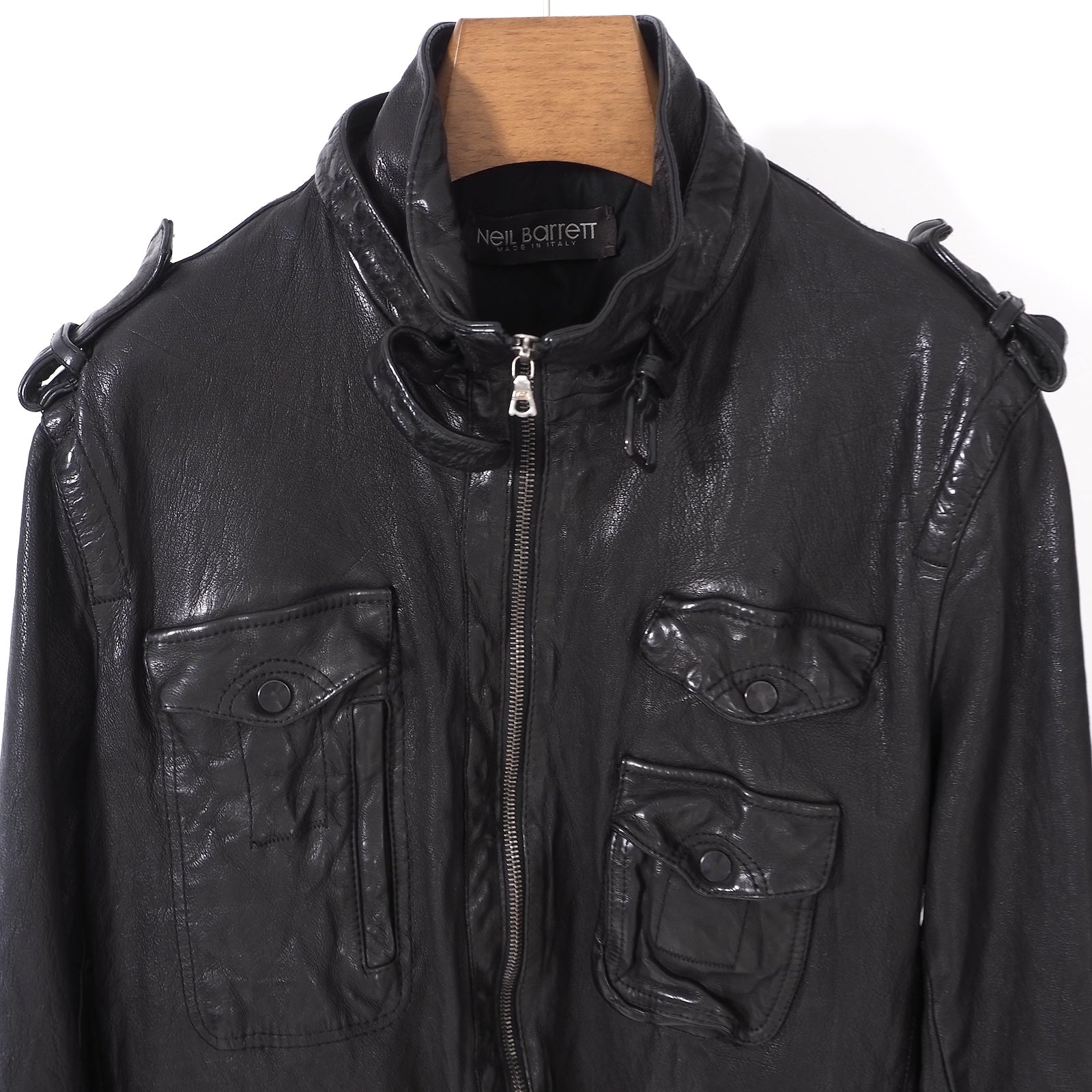 ニールバレット Neil Barrett バッファローレザー ジャケット S