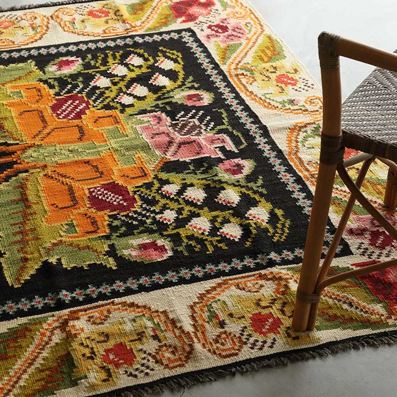 190×109 ヴィンテージラグ 手織 キリムラグ 190×109 ヴィンテージラグ