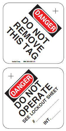 Praxair LOTO tag – DANGER DO NOT OPERATE (25/pkg) | Beaed
