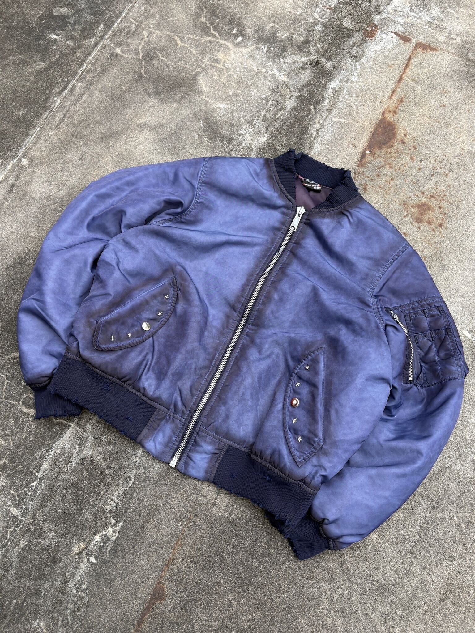Faded MA-1 Bomber Jacket – BELVET