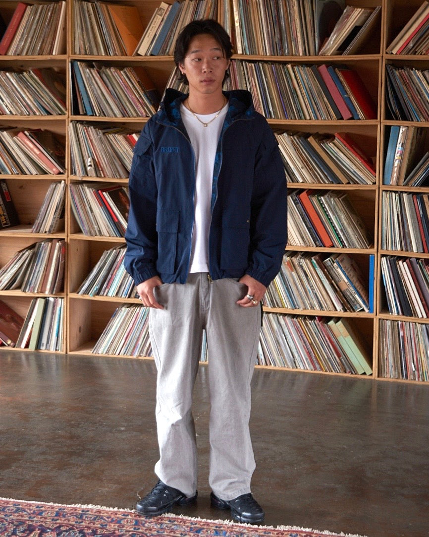 Reversible camo nylon jacket – BELVET