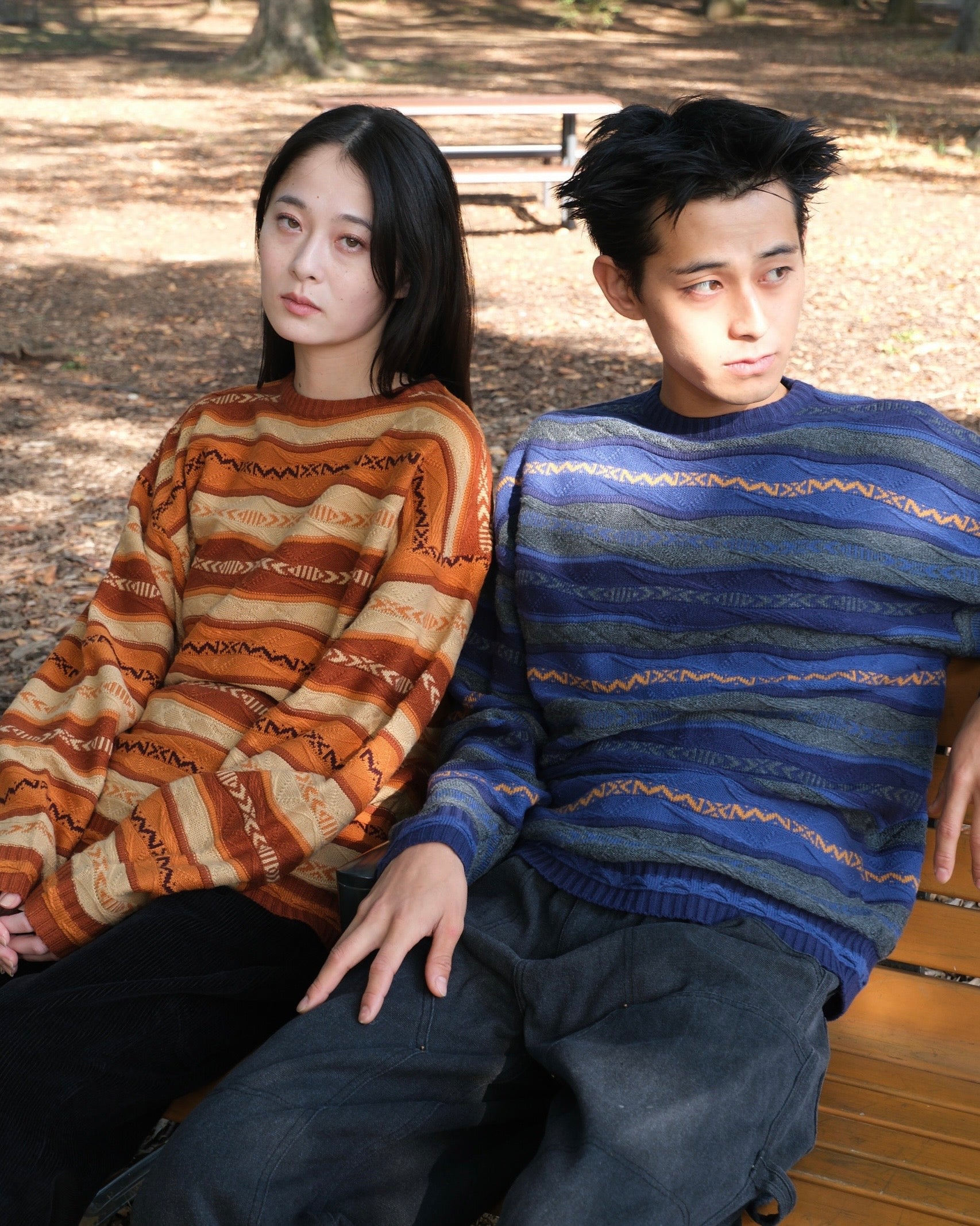 3D Effect striped knit – BELVET