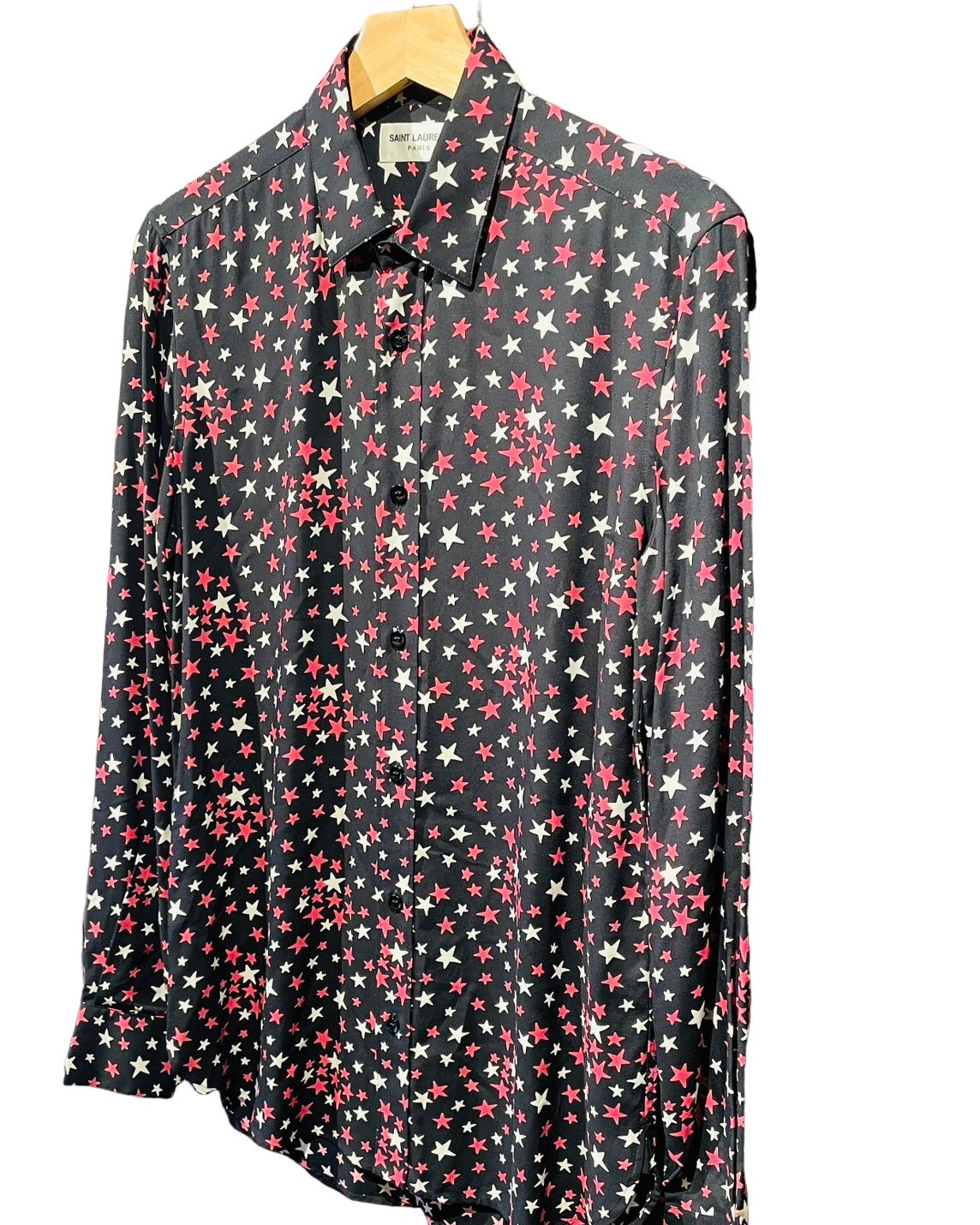 SAINT LAURENT 星柄 長袖シャツ