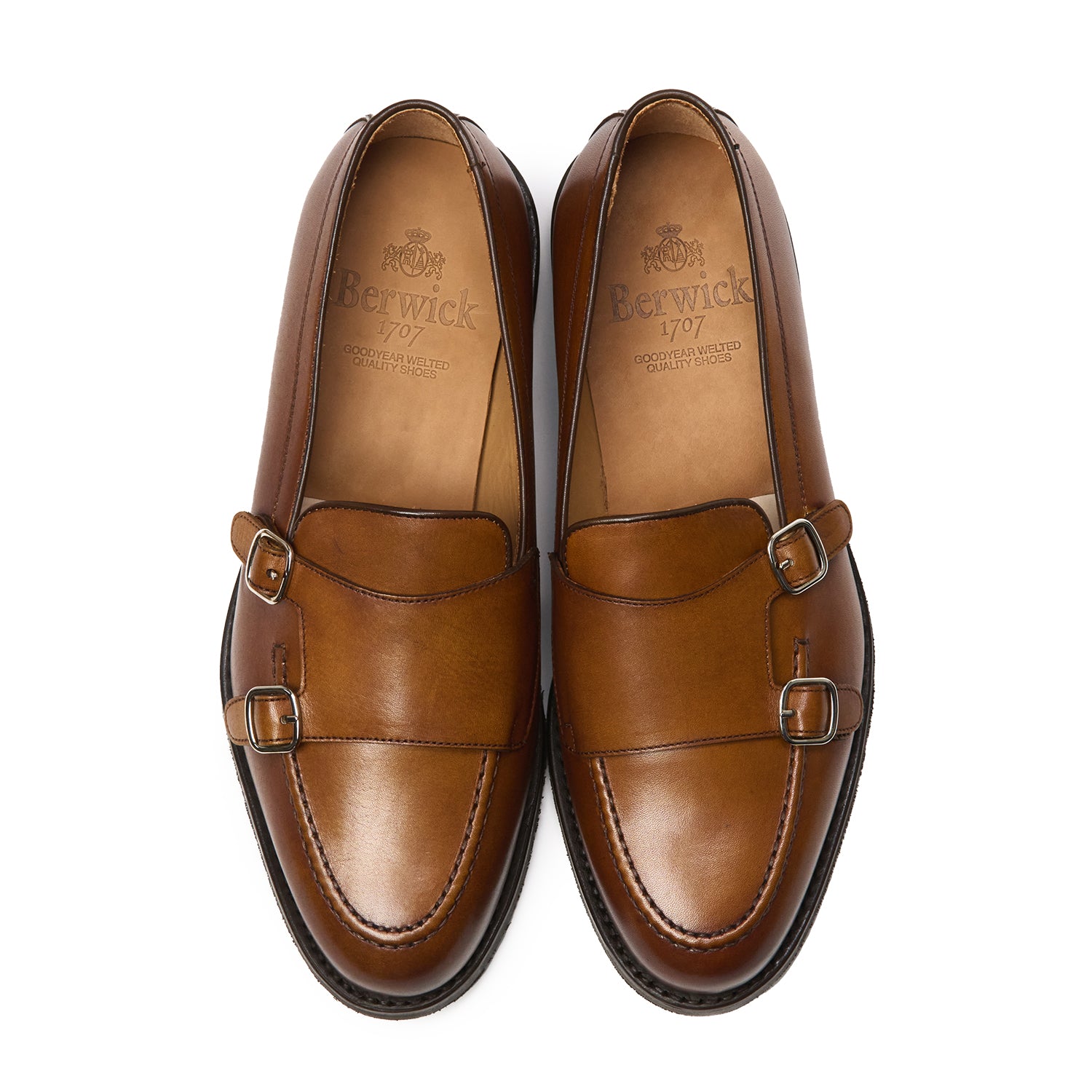 Berwick1707 | ダブルモンクストラップローファー | 4340SIDABR – バー