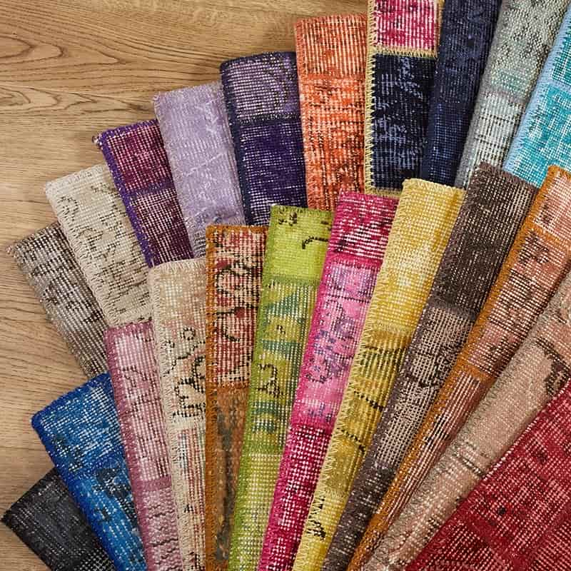 世界にたった1つ。斬新でモダンな『ビンテージパッチワークラグ #05