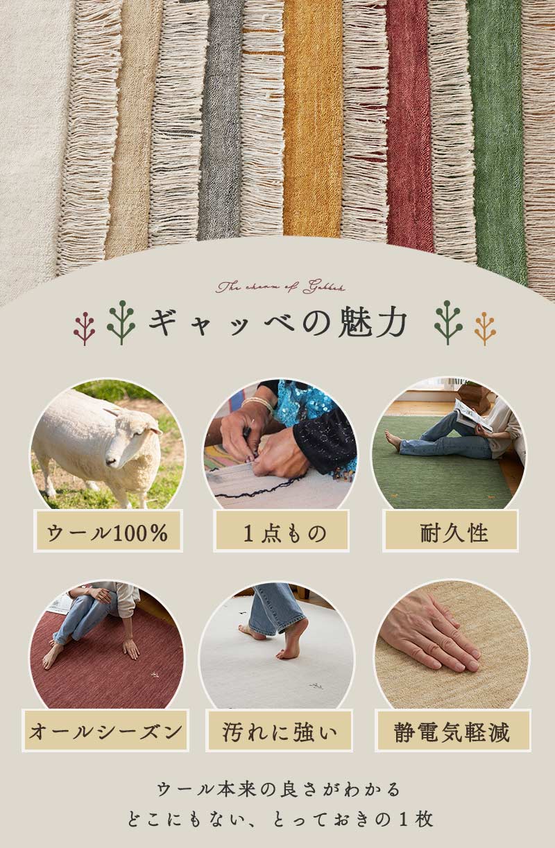 超激安！天然ウール100%のナチュラルカラーがかわいいインド製手織り