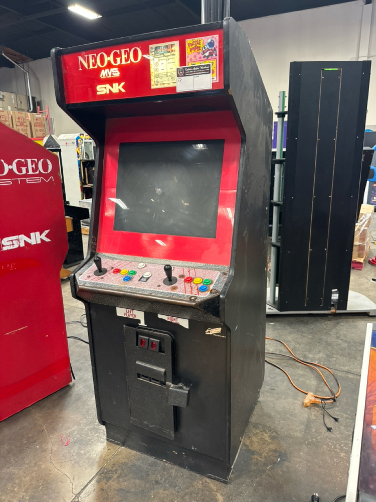 NEO GEO MVS SNK 2 SLOT W/ METAL SLUG 4 & PUZZLE BOBBLE DYNAMO CAB