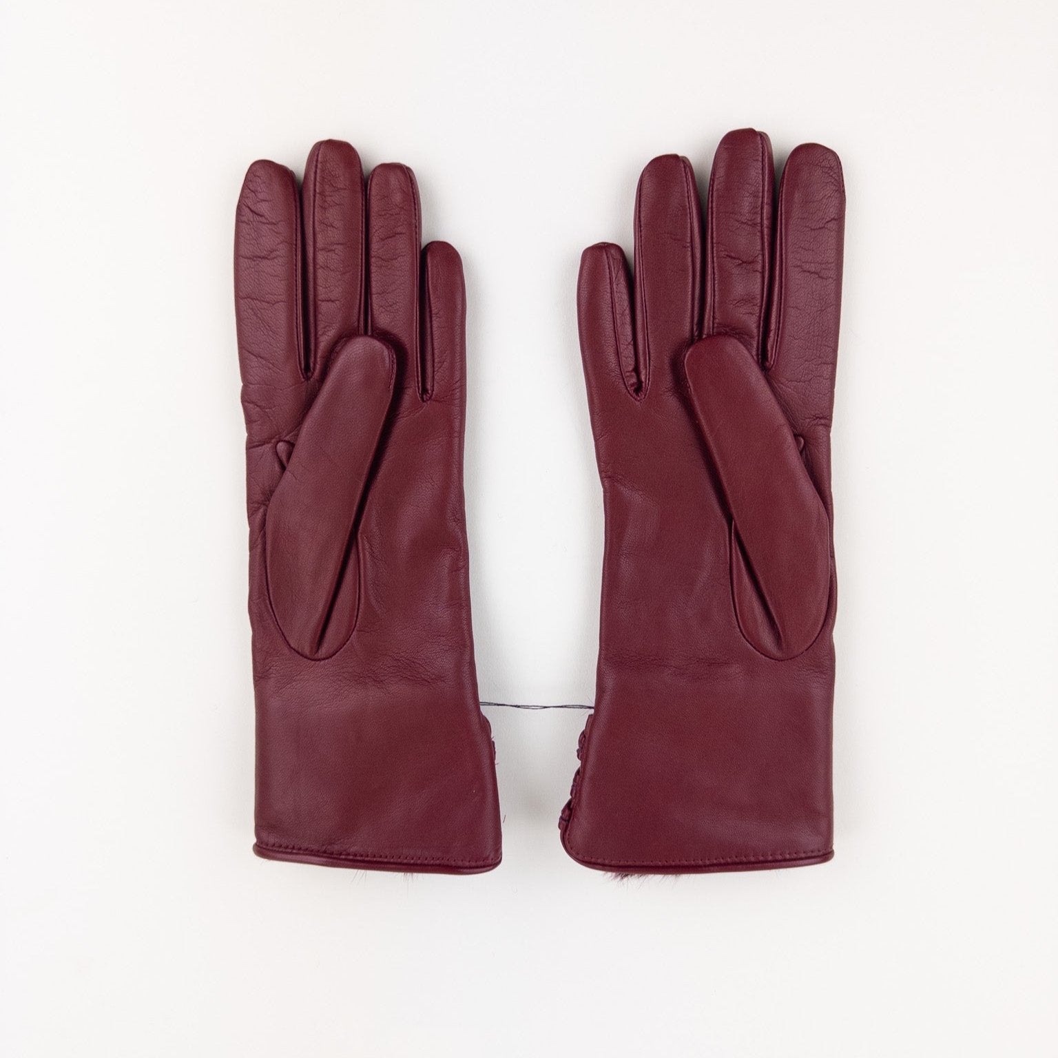 3 Button Leather Gloves with Cashmere Lining – Big Bag