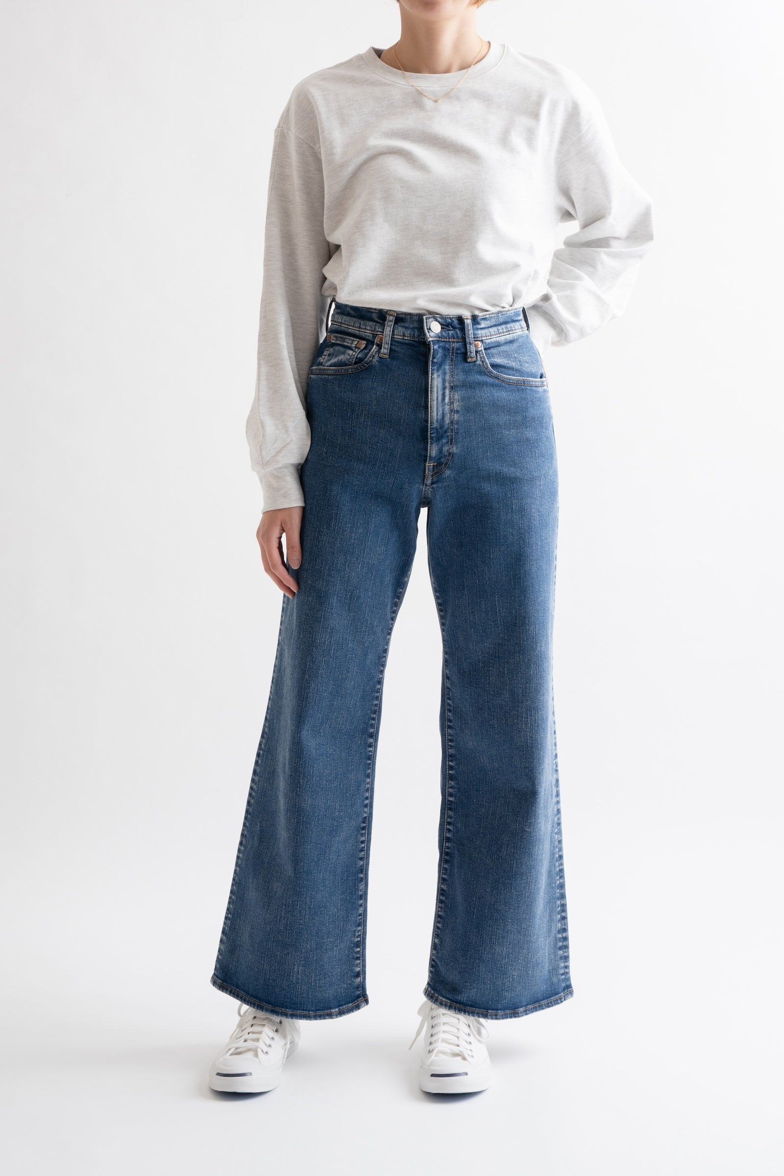 MML203N (113) BIG JOHN ワイドフレアカットジーンズ – BIG JOHN【公式