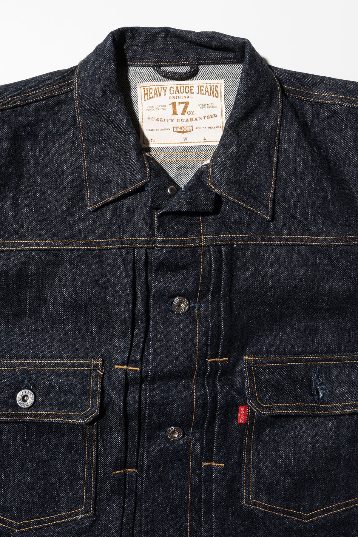 M6803 (001)17oz Heavy Gauge Denim Jacket – BIG JOHN【公式