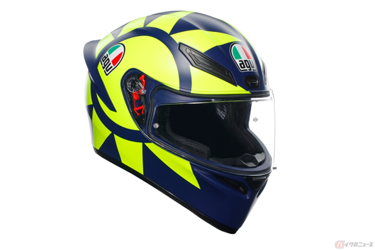 AGV人気フルフェイス「K1」がリニューアル！ECE20226に準拠したNEW