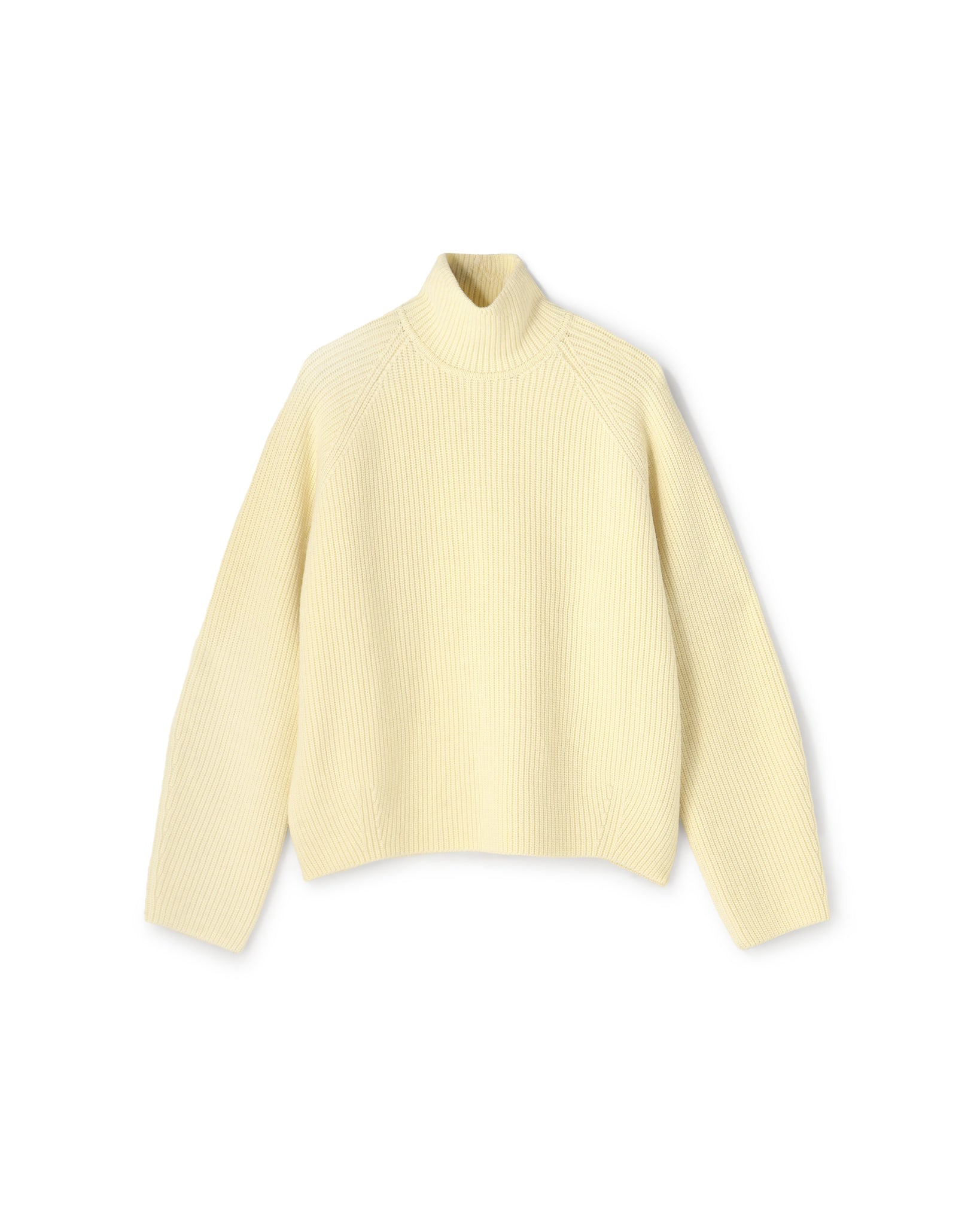 WOOL RIB KNIT TURTLENECK PULLOVER（ウールリブニットタートルネック