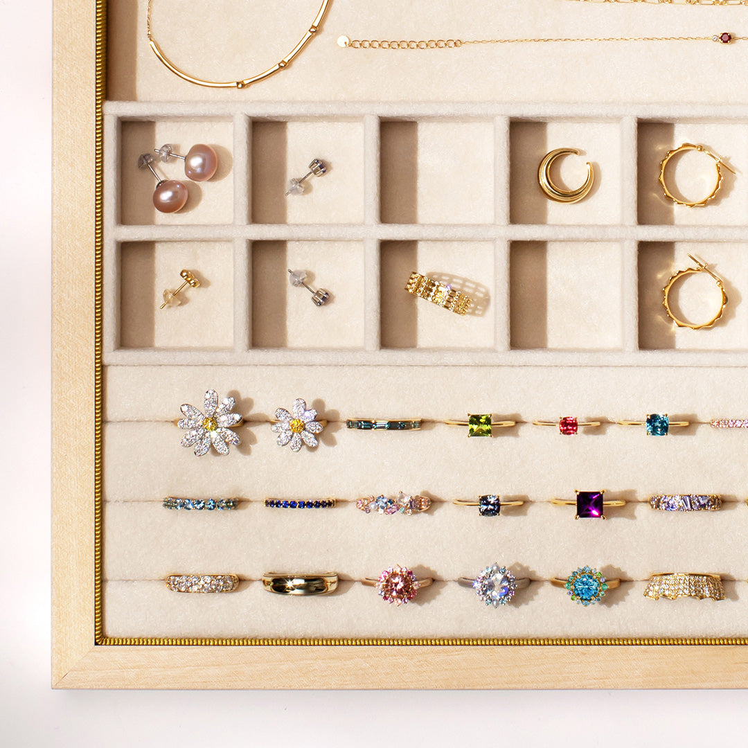 ビズー公式】ジュエリーボックス アクセサリー 収納 ケース 天然樺