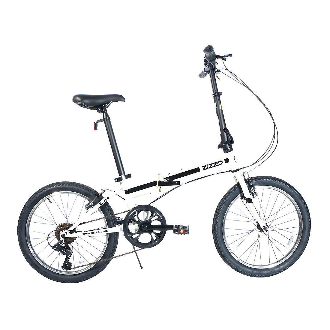 Zizzo Ferro 7-Speed HT Steel Folding Bike - Yellow | BJ's