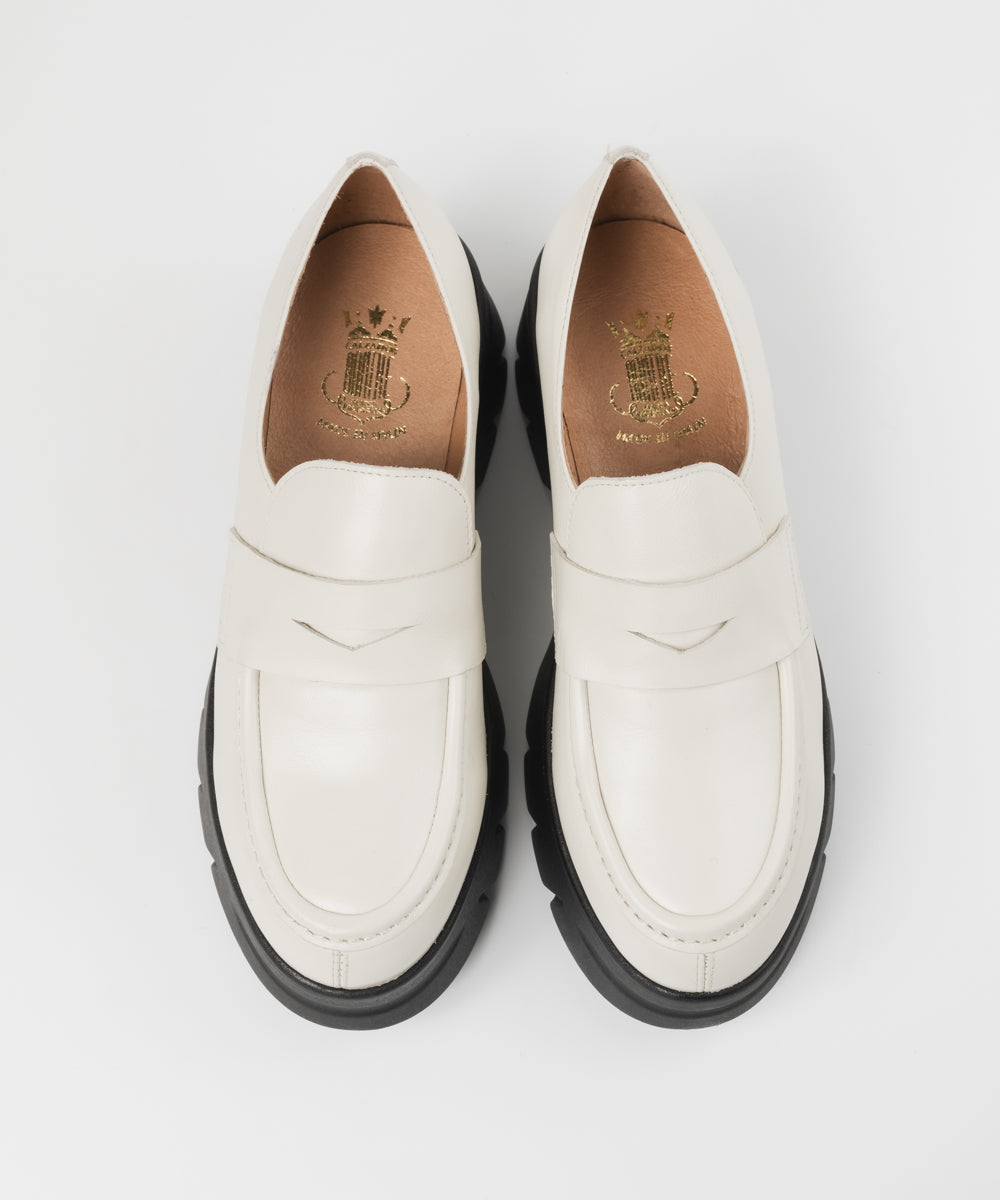 BONTRE/厚底コインローファー