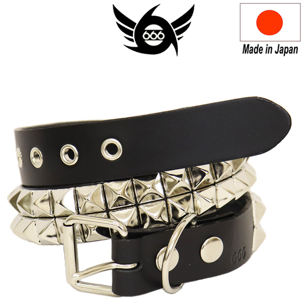 正規取扱店 666 Studded Gear スタッデッドギア 2連ピラミッドスタッズ