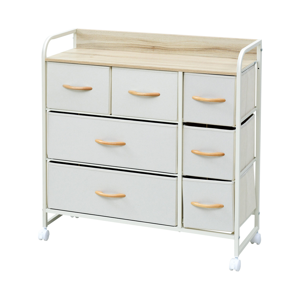 商品情報_キャスター付きチェスト（ワイド 3段） | 山善の商品情報