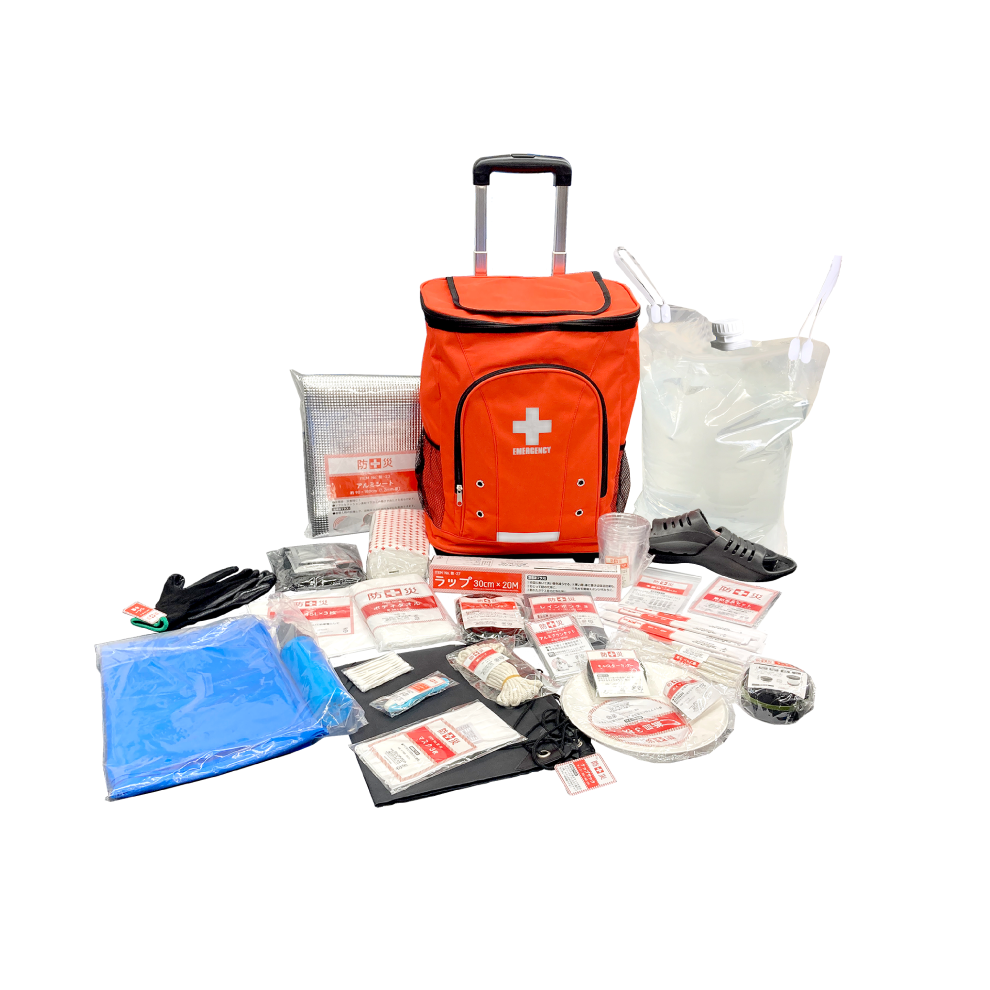 商品情報_リュック＆キャリー型防災グッズ30点セット | 山善の商品情報