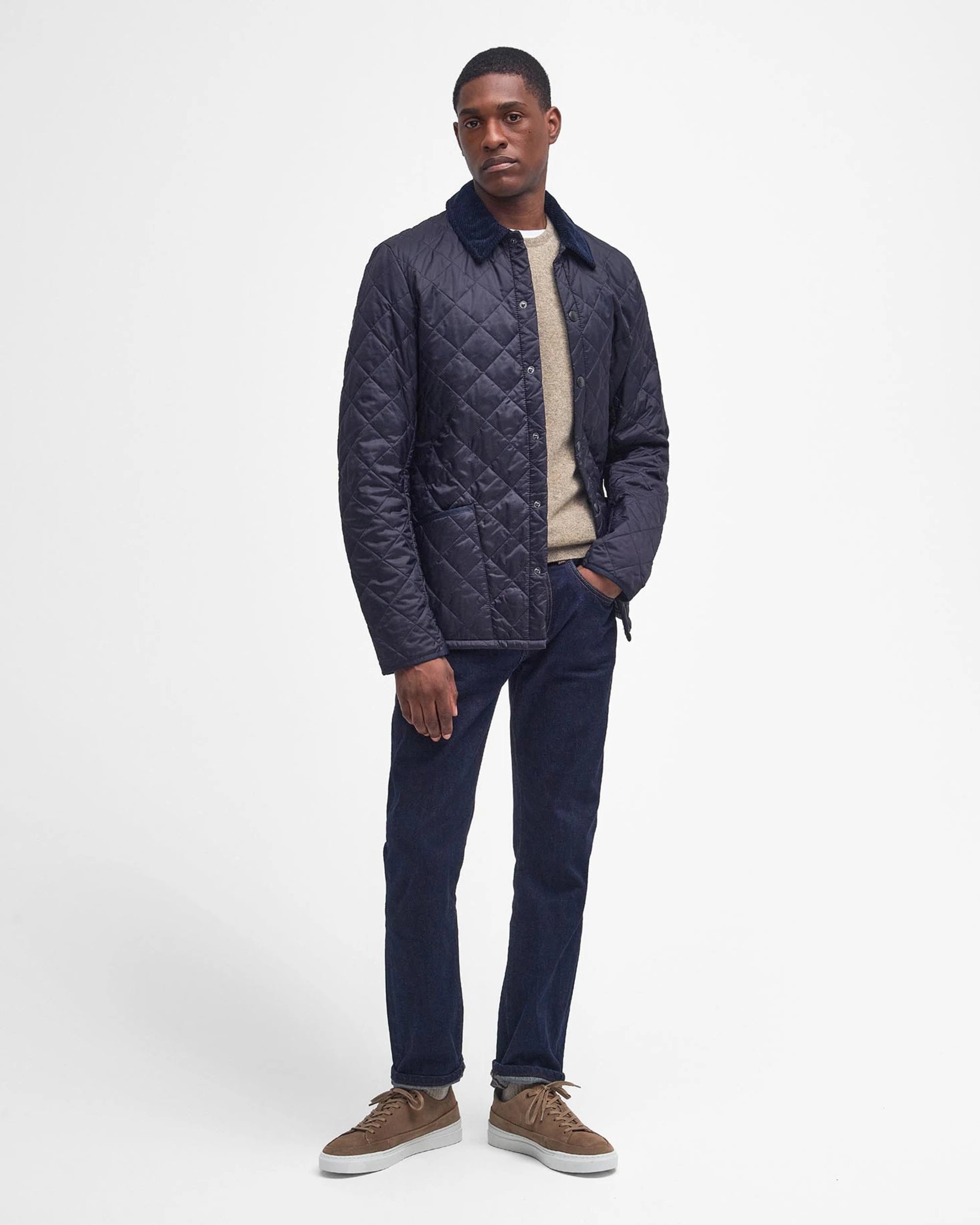 Barbour Men's Heritage Liddesdale Quilted Jacket in Classic Navy