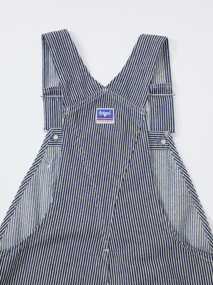 デニムオーバーオール サロペット ヒッコリーストライプ ユニセックス