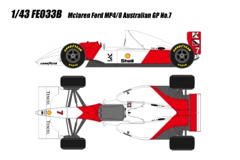EIDOLON Formula 1/43]McLaren Ford MP4/8 Australia GP 1993 - Make