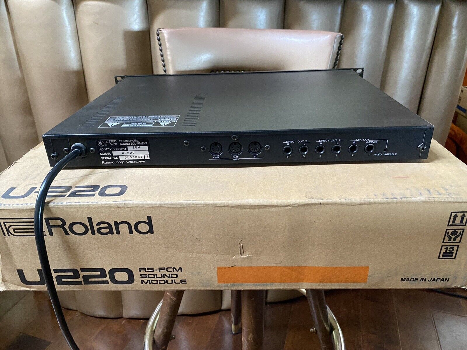MATRIXSYNTH: Roland U-220 RS-PCM Midi Sound Module Rack