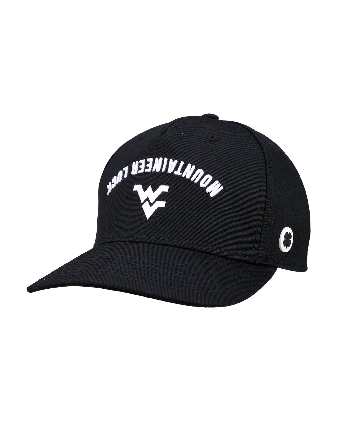 Black West Virginia Mountaineers Game Day Snapback Hat with WV