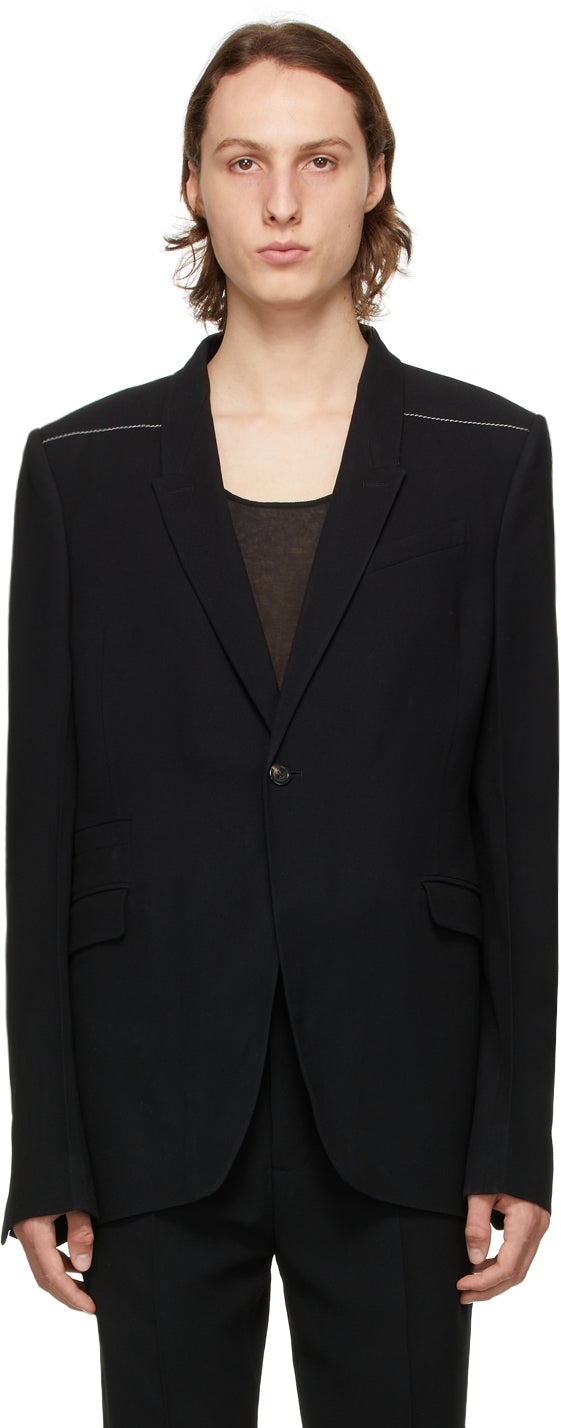 Rick Owens Black Soft Blazer – BlackSkinny